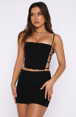 Shirts & Blouses | White Fox Boutique Unknown Places Bustier black