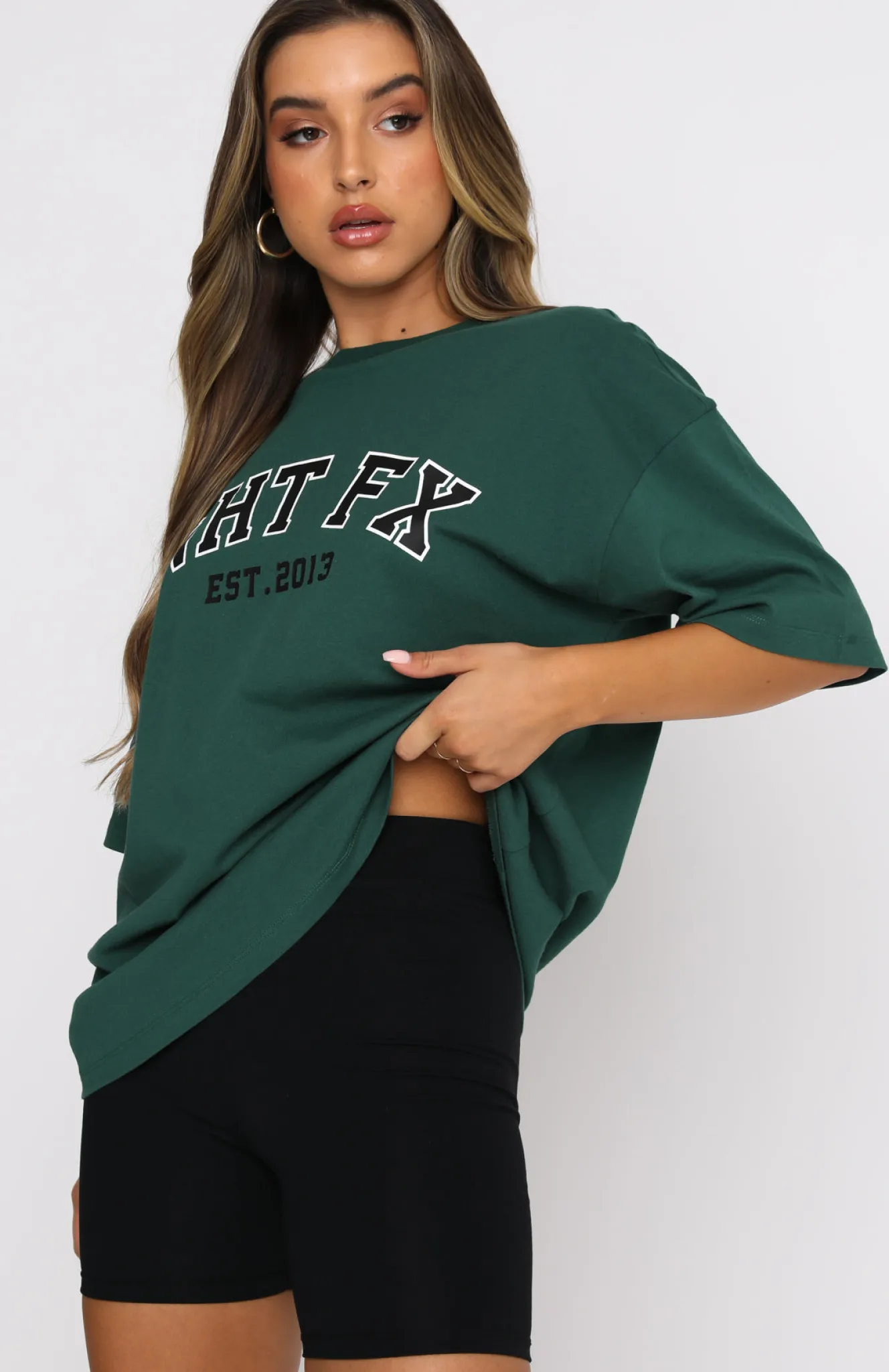 Shirts & Blouses | White Fox Boutique Varsity Tee green