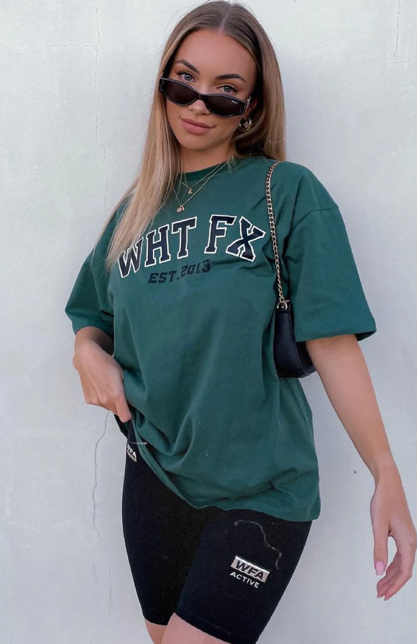 Shirts & Blouses | White Fox Boutique Varsity Tee green
