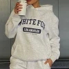 Jackets & Blazers | White Fox Boutique Varsity Vibe Hoodie Marle grey