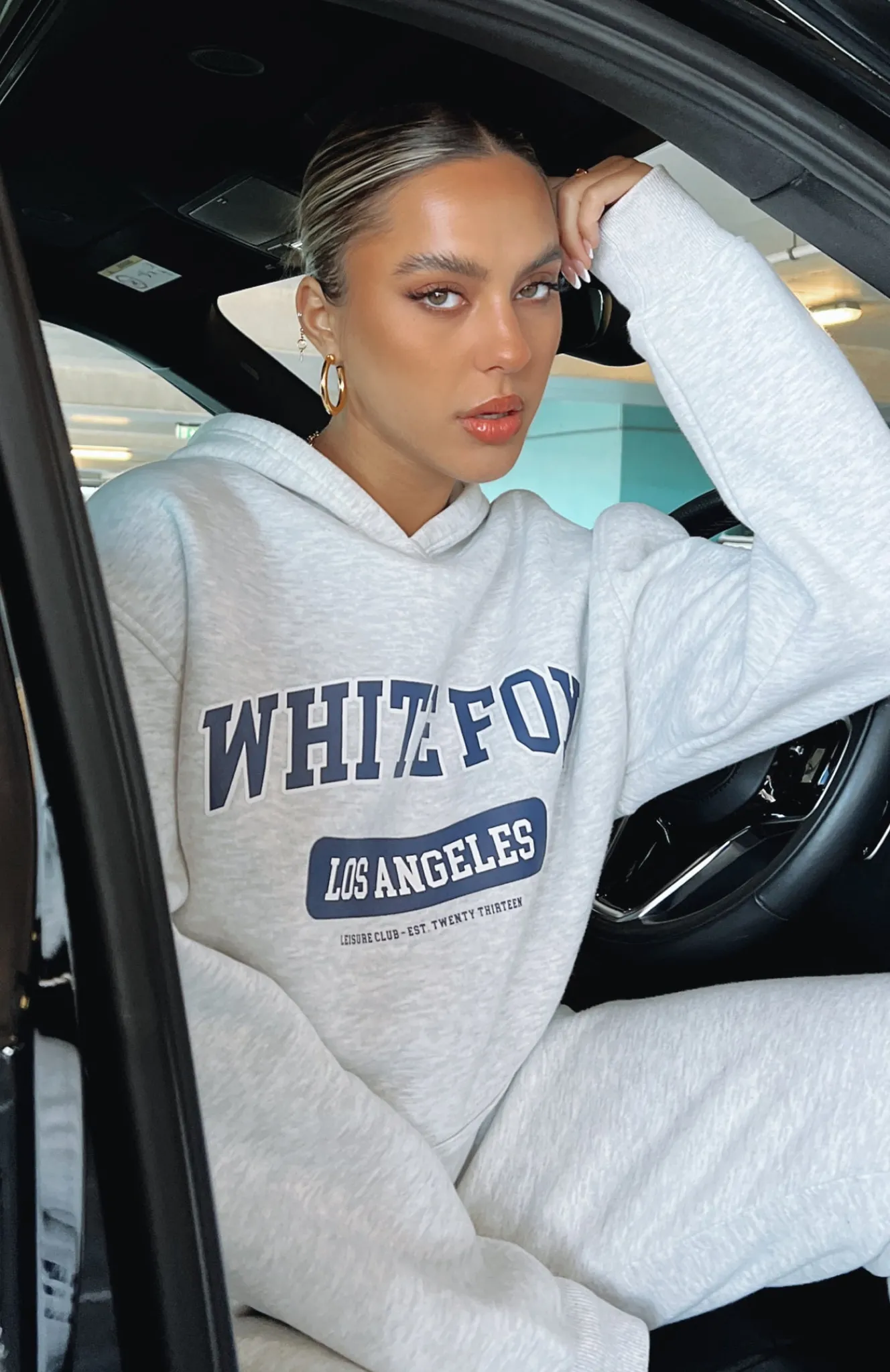 Jackets & Blazers | White Fox Boutique Varsity Vibe Hoodie Marle grey
