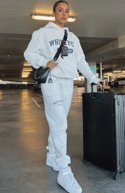 Sweatpants | White Fox Boutique Varsity Vibe Sweatpants Marle grey