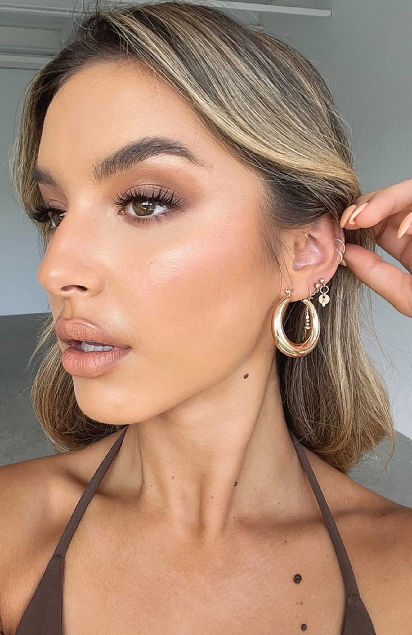 Jewellery | White Fox Boutique Vera Hoop Earrings gold