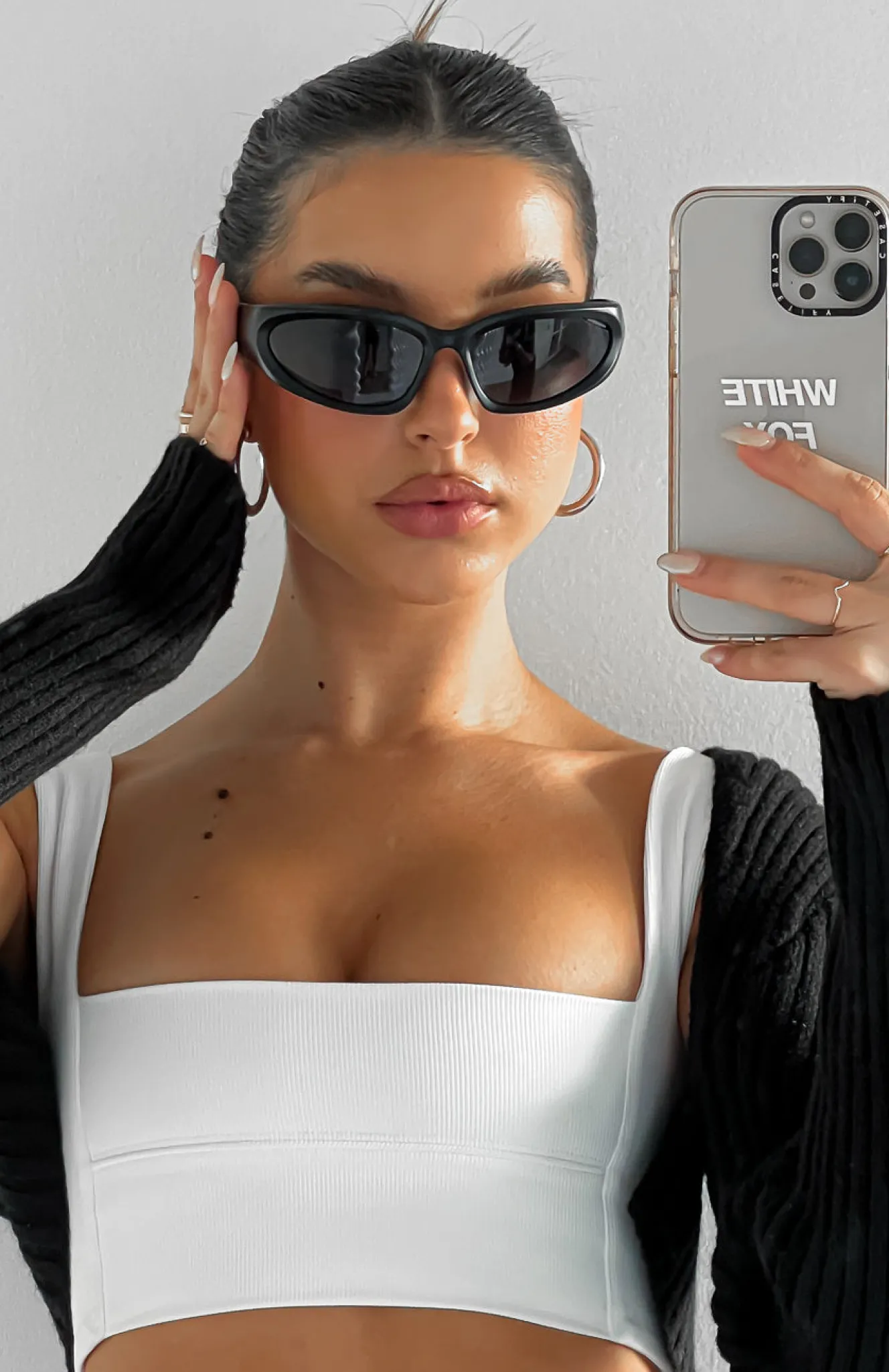 Restocked | White Fox Boutique Viper Sunglasses black