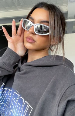 Sunglasses | White Fox Boutique Viper Sunglasses Reflective silver