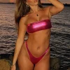 Bikini Tops | White Fox Boutique Vista Palm Bikini Top Metallic pink