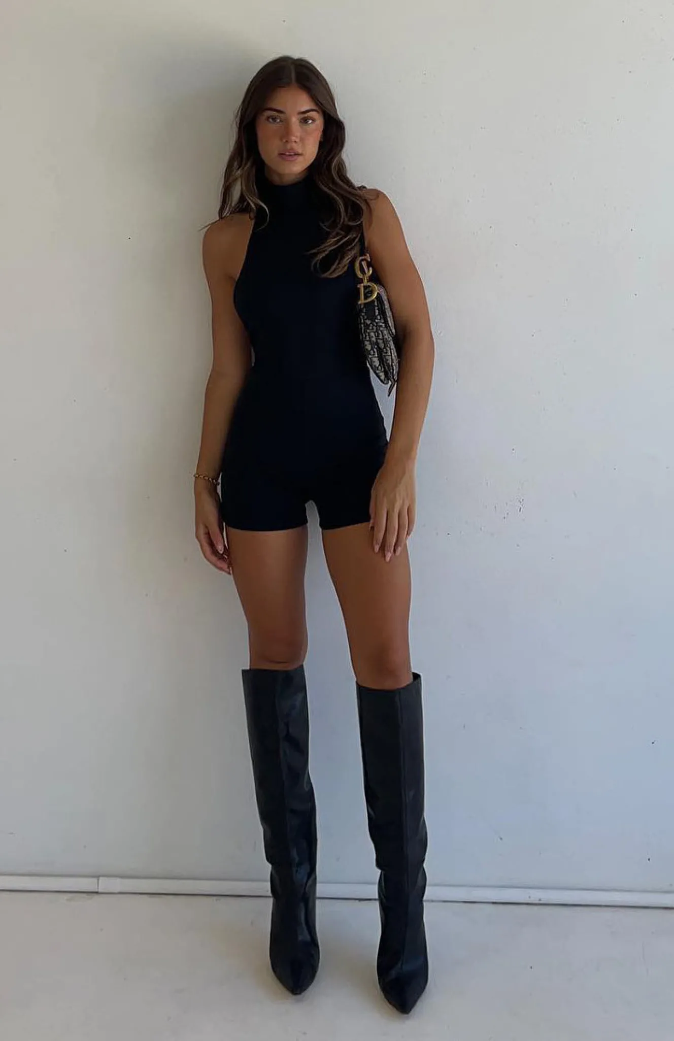 Restocked | White Fox Boutique Wasting Angels Playsuit black