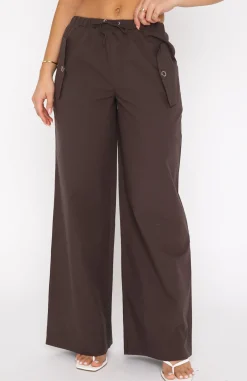 Pants | White Fox Boutique Watch Your Back Cargo Pants Dark Charcoal grey