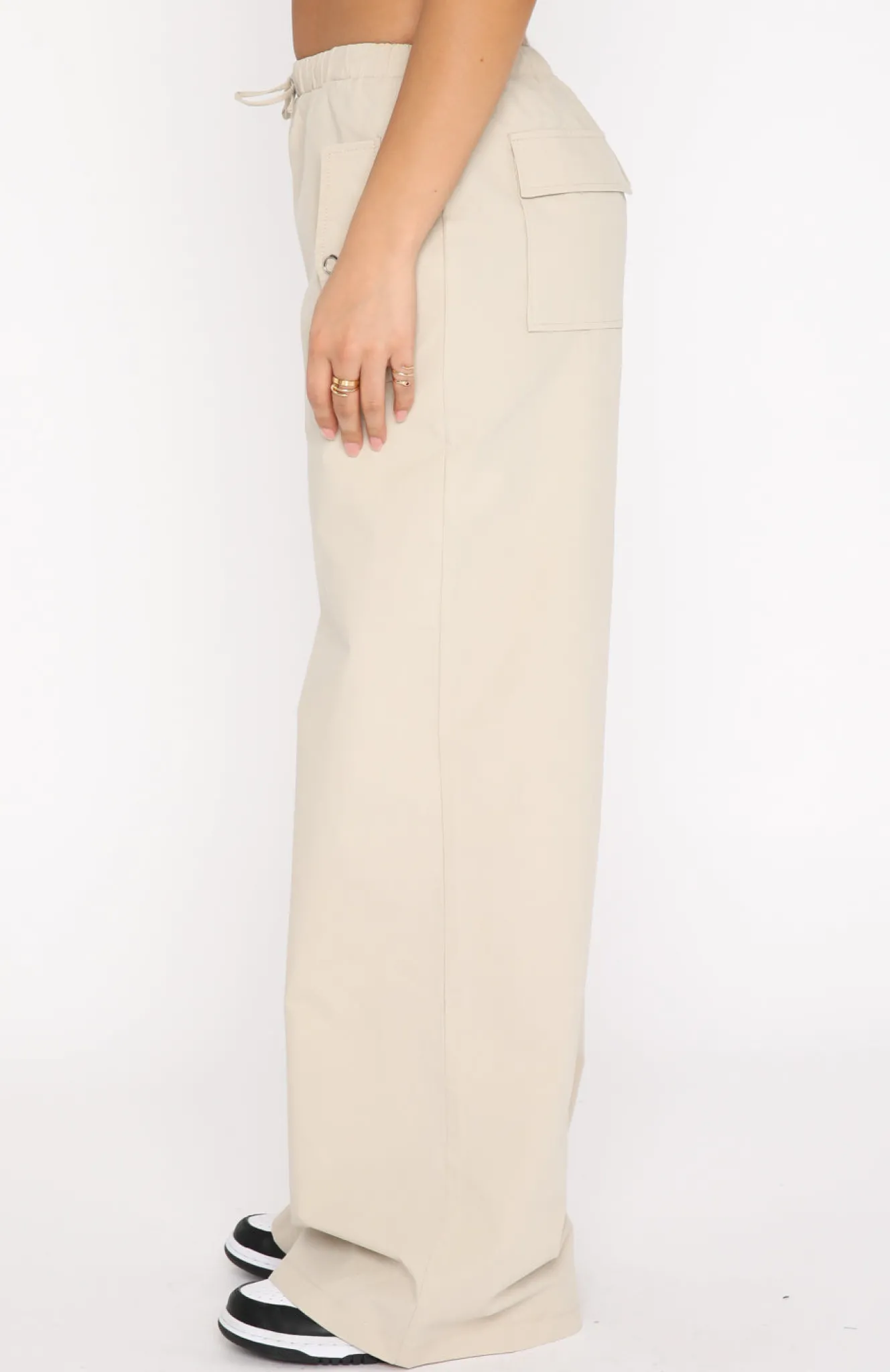 Pants | White Fox Boutique Watch Your Back Cargo Pants Stone nude