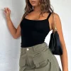 Restocked | White Fox Boutique Weekend Travels Cargo Mini Skirt Khaki green