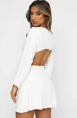 Long Sleeve Dresses | White Fox Boutique What You Feel Mini Dress white