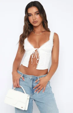 Shirts & Blouses | White Fox Boutique Where Have You Been Crop white