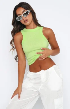 Shirts & Blouses | White Fox Boutique Where I Should Be Top Lime green