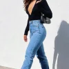 Denim | White Fox Boutique Who's That Girl Straight Leg Denim Jeans 90's blue