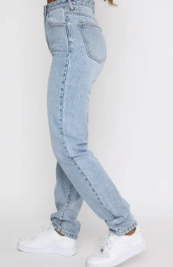 Pants | White Fox Boutique Who's That Girl Straight Leg Denim Jeans Washed blue