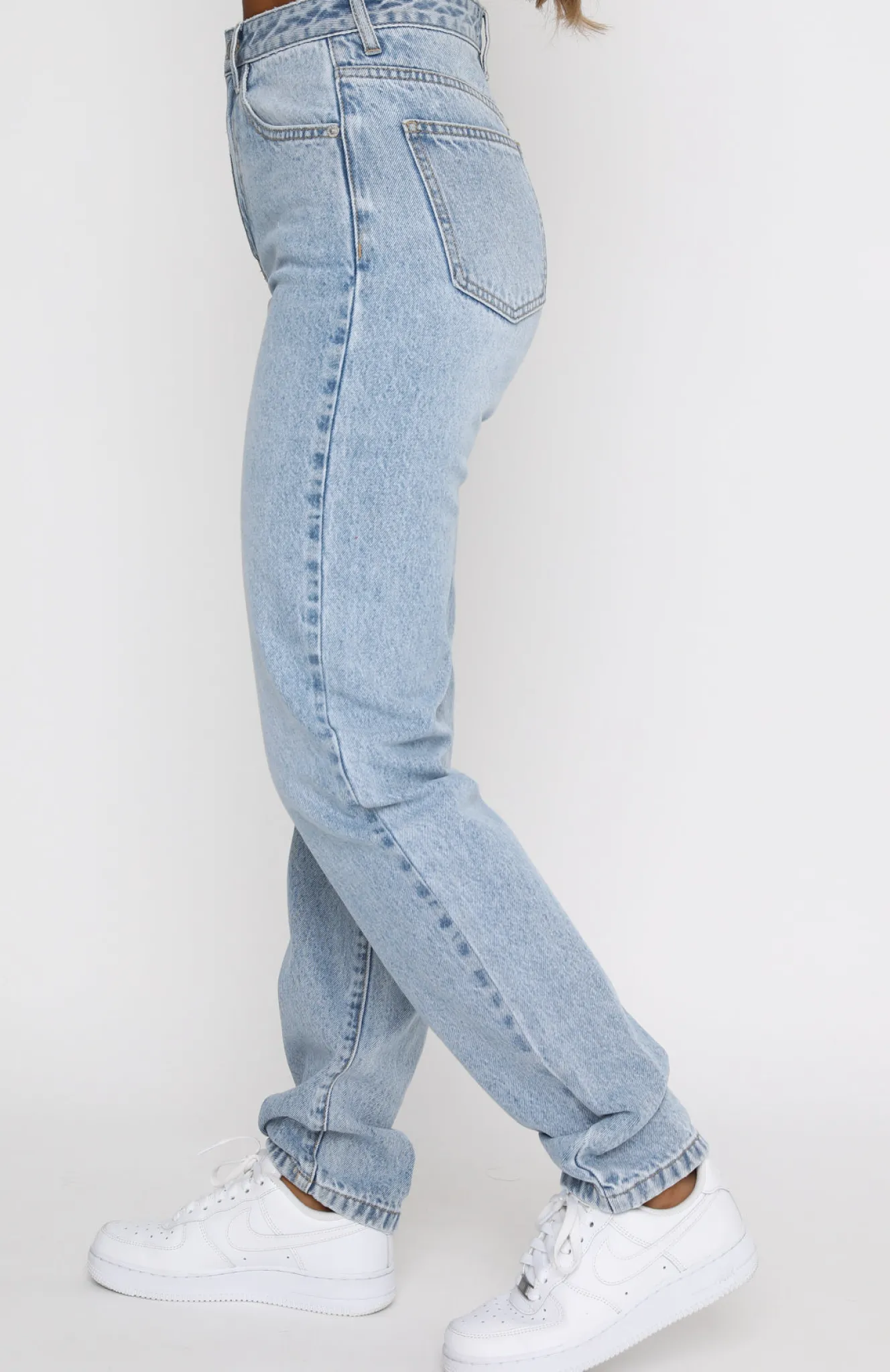 Pants | White Fox Boutique Who's That Girl Straight Leg Denim Jeans Washed blue