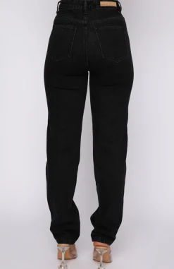 Denim | White Fox Boutique Who's That Girl Straight Leg Denim Jeans Vintage black