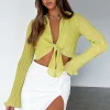 Shirts & Blouses | White Fox Boutique Wishing You Love Long Sleeve Crop Pistachio green
