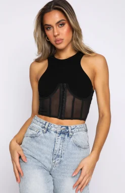 Shirts & Blouses | White Fox Boutique Won't Back Down Crop black