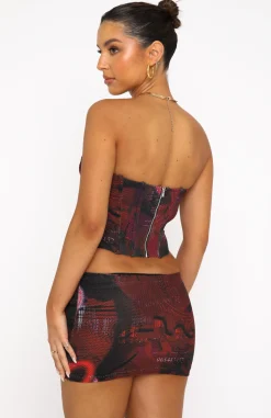 Shirts & Blouses | White Fox Boutique Won't Take The Blame Mesh Bustier Euphoria red
