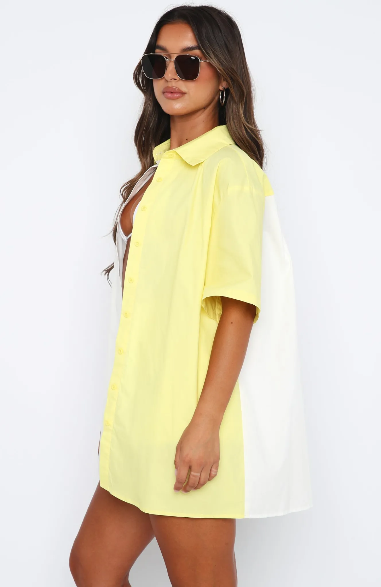 Shirts & Blouses | White Fox Boutique Worth Your Time Button Up Shirt & Lemon Splice white