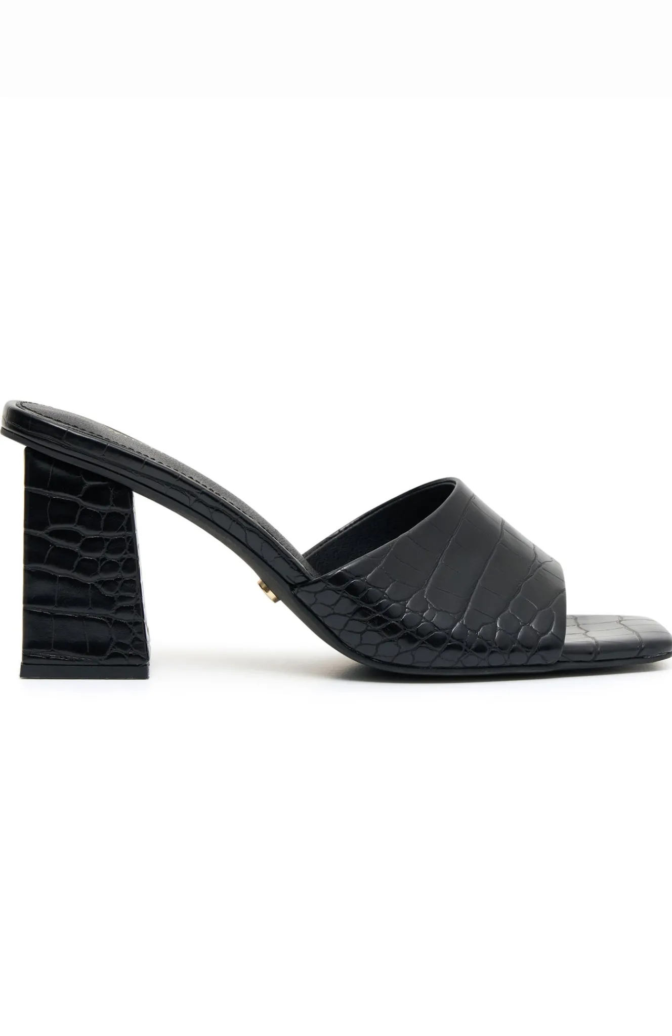 Heels | White Fox Boutique Yara Mules Croc PU black