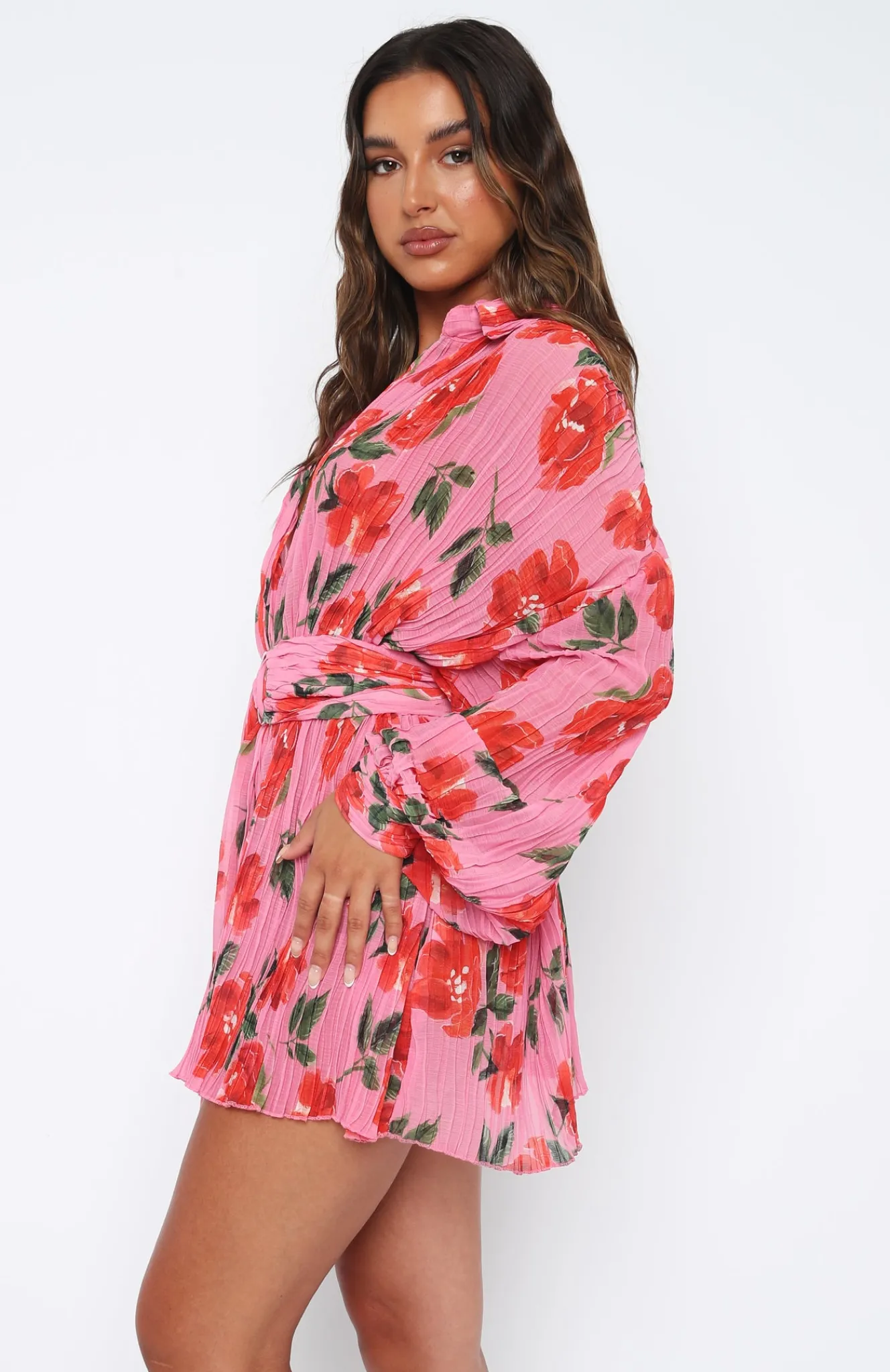 Long Sleeve Dresses | White Fox Boutique You Drive Me Crazy Long Sleeve Mini Dress Rose pink