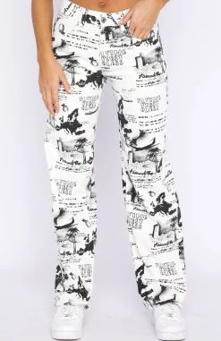 Pants | White Fox Boutique Your Choice Printed Pants white