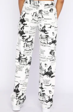 Pants | White Fox Boutique Your Choice Printed Pants white