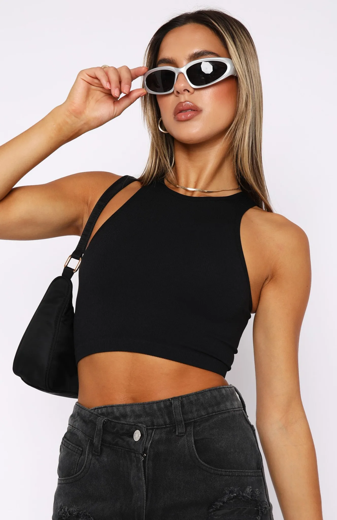 Shirts & Blouses | White Fox Boutique Your Vibe Seamless Tank black
