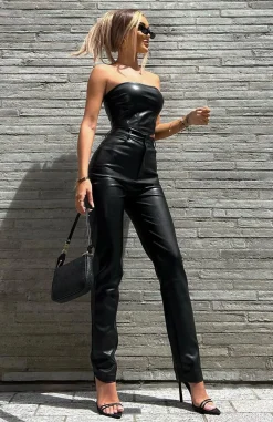 Pants | White Fox Boutique You've Got It PU Pants black