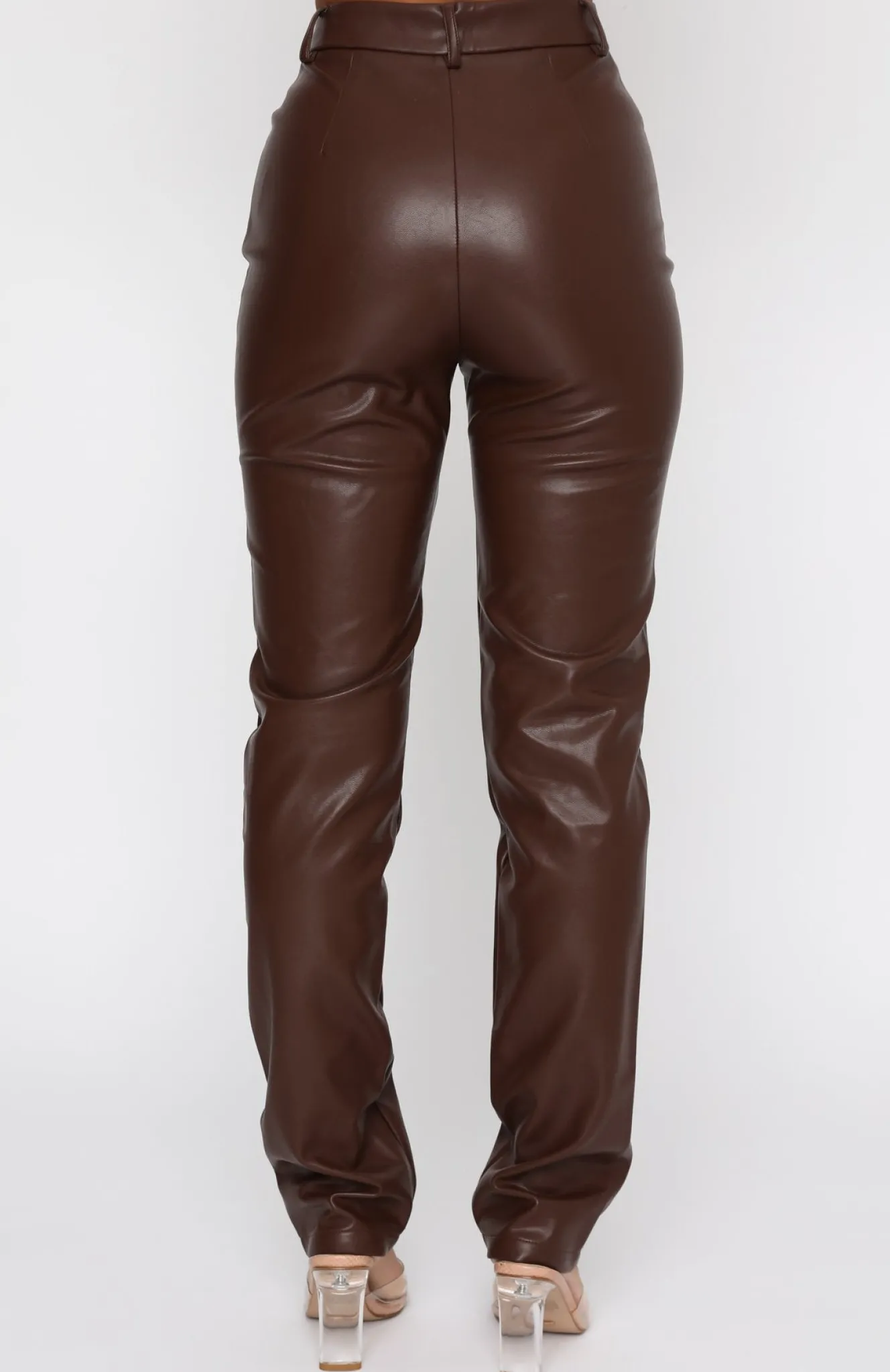 Pants | White Fox Boutique You've Got It PU Pants Chocolate brown
