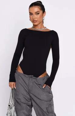 Shirts & Blouses | White Fox Boutique You've Got The Love Long Sleeve Bodysuit black